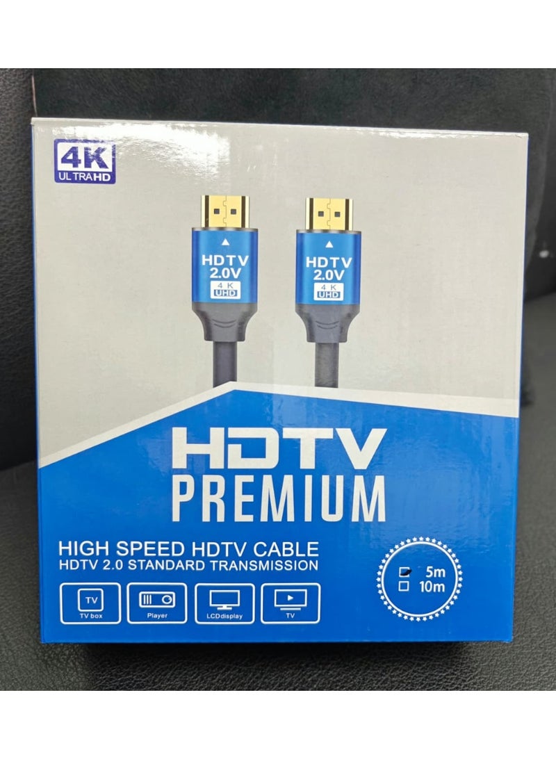 HDMI 2.0V High Speed Cable  4k Premium 5m Cable - Image 1
