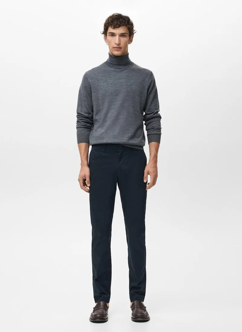 مانجو مان Dublino slim-fit chino trousers
