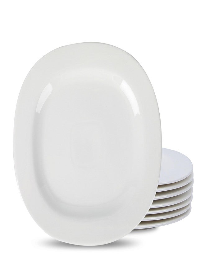 Stone Lain Quadro 4-Piece Dinner Plate Set Porcelain, White - Image 1