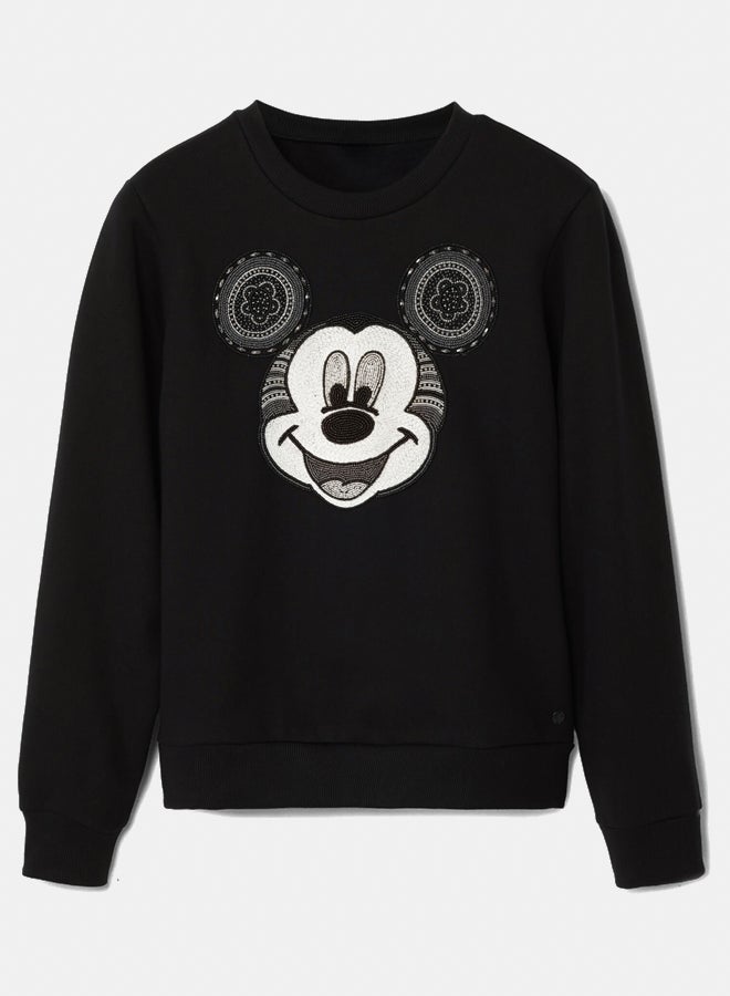 DESIGUAL Mickey Mouse face sweatshirt  - Image 5