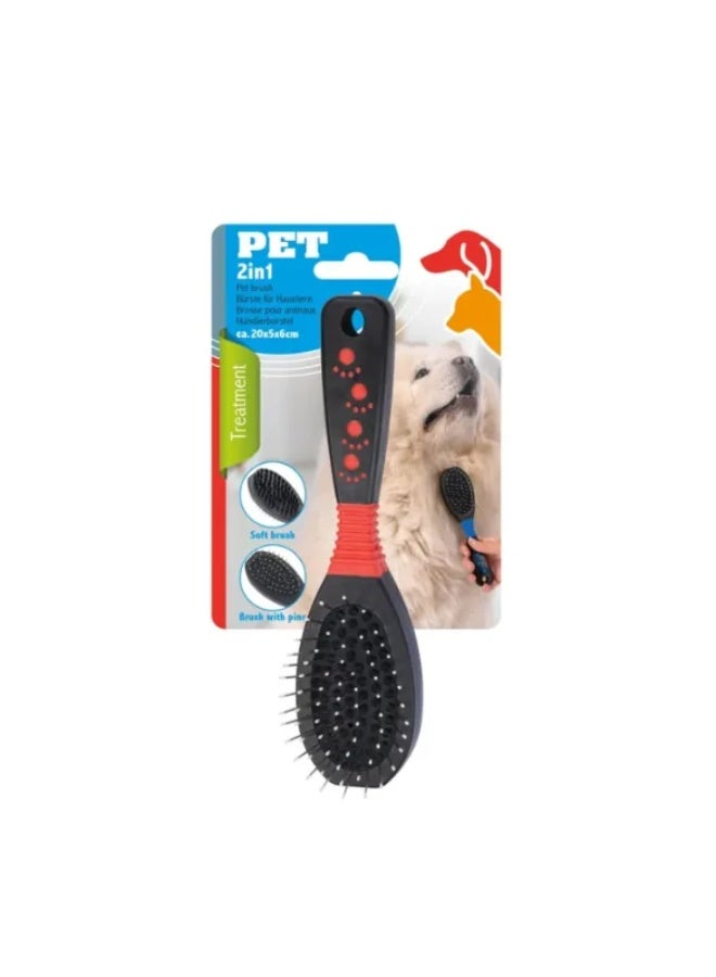 Professional Large Double-Sided Pet Grooming Brush for De-Shedding & Smoothing 1 Piece From Varmacy