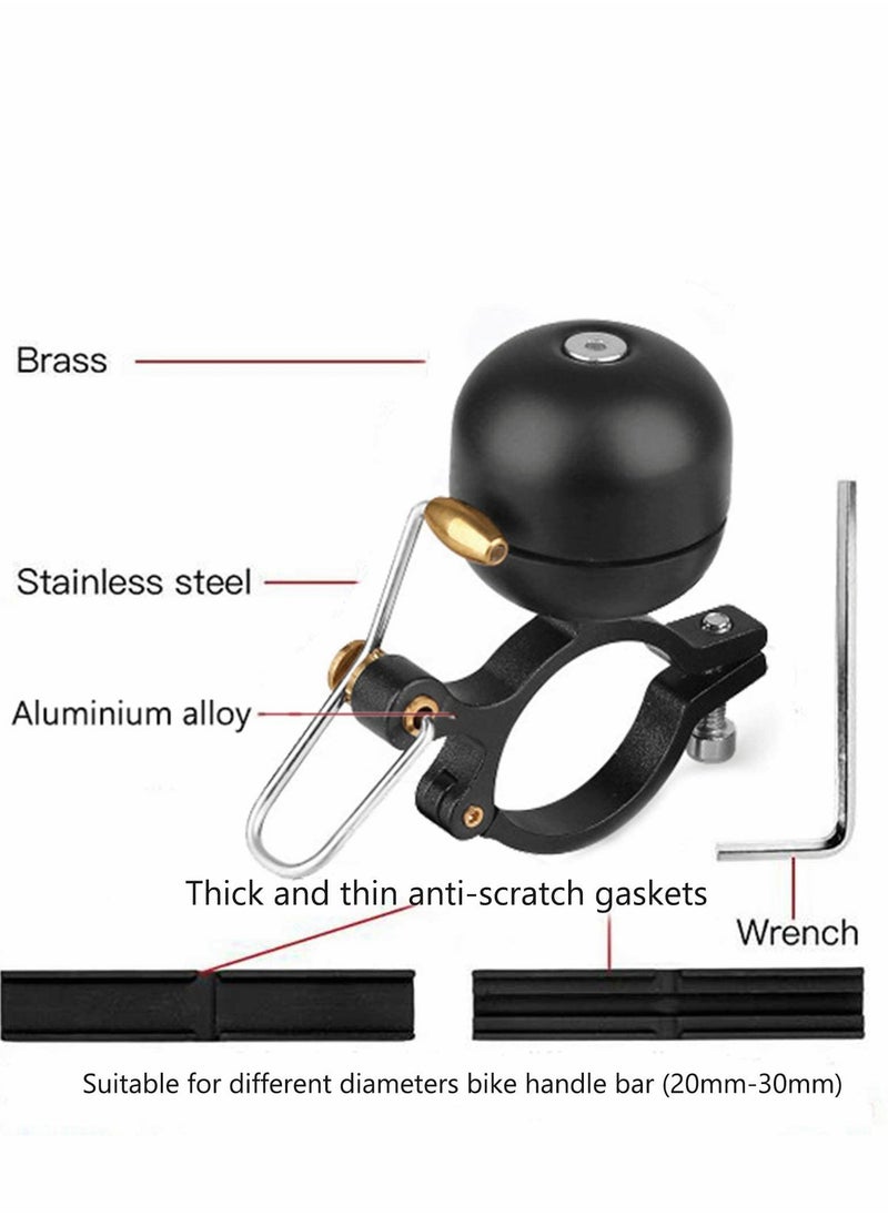 Excefore Bike Bell, Full Metal Body Classic Bike Bell Loud Road Mountain Bike Accessories Bike Horn for Adults and Kids Boys  - Image 3