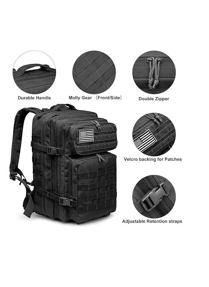 Generic - 45L Military Tactical Backpacks Molle Army Assault Pack 3 Day Bug Out Bag Hiking Treeking Rucksack - Image 1