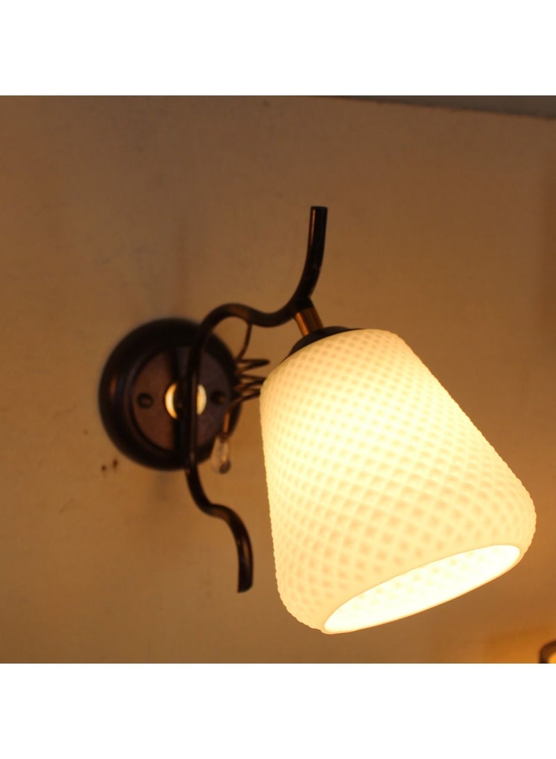 Wall Lamp- Base made of metal : Dark Brown Color  - Image 3