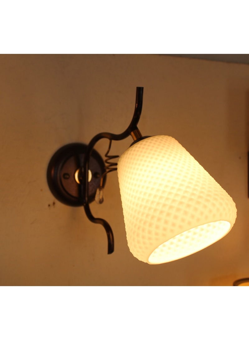 Wall Lamp- Base made of metal : Dark Brown Color  - Image 2