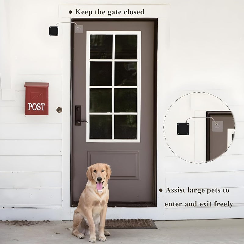 Ardith 1ps Free Automatic Door Closer, Multifunctional Automatic Door Closer, Automatically Self Closing Door with Drawstring for Internal Home Outdoor Iron Door - Random Color (Small) - Image 2