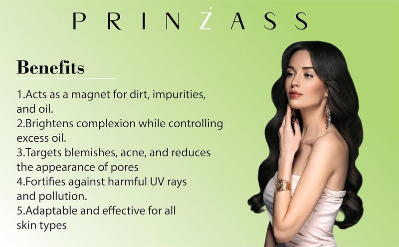 Prinzass The Handmade Cosmetics Prinzass Charcoal Face Pack Powder Charcoal Face Pack with Activated Charcoal for Skin Detoxification Purifies Brightens Skin Removes Impurities Anti Pollution 100g  - Image 5