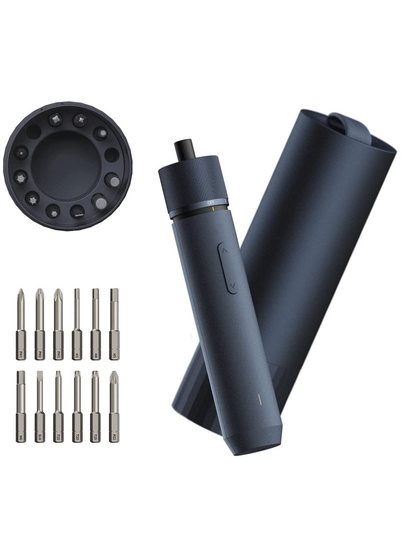 Electric Screwdriver, 3.6V Cordless Screwdrive Set, All-in-One Design, USB-C Charging Cable, Manual & Electric, LED Shadowless Light, 3 Torque, 5N.m 1500mAh, 12Pcs Bit for Electrical Repairs - Image 1