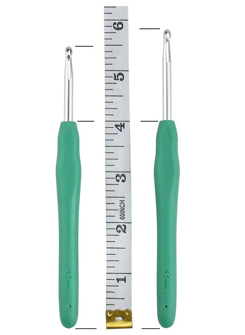 SOLARAE Crochet Hook Set Ergonomic Soft Grip Handles Crochet Knitting Needles Kit with Case Crochet Locks Big Eye Blunt Needle for Adults Beginners - Image 5