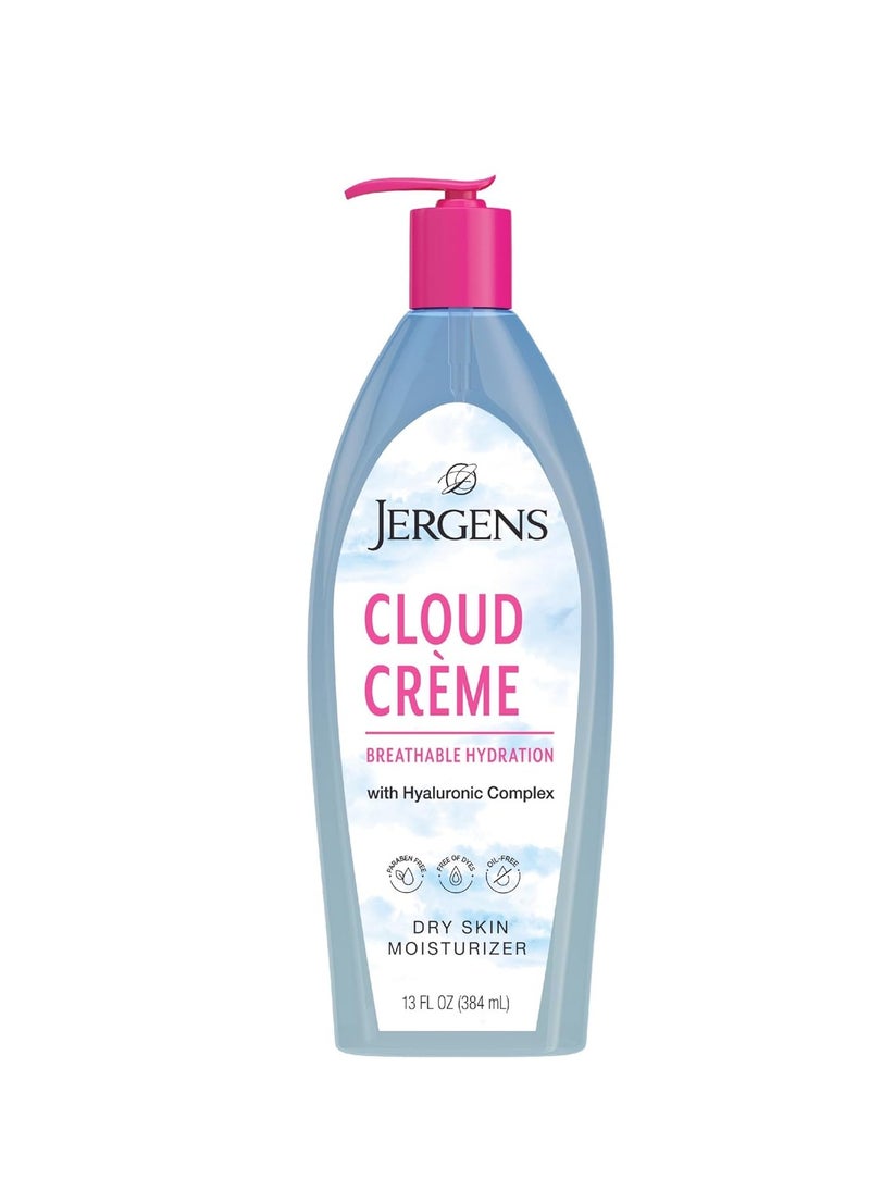 Jergens Cloud Creme Breathable Body Lotion, Fast-Absorbing Hydrating Moisturizer, Paraben-Free, with Hyaluronic Complex, Non-Greasy Application, 13 oz,White - pzsku/ZF7DE948C84B0D41B96D3Z/45/1741274359/5cf2ad27-1bdb-44f5-8b93-642a88ec286e