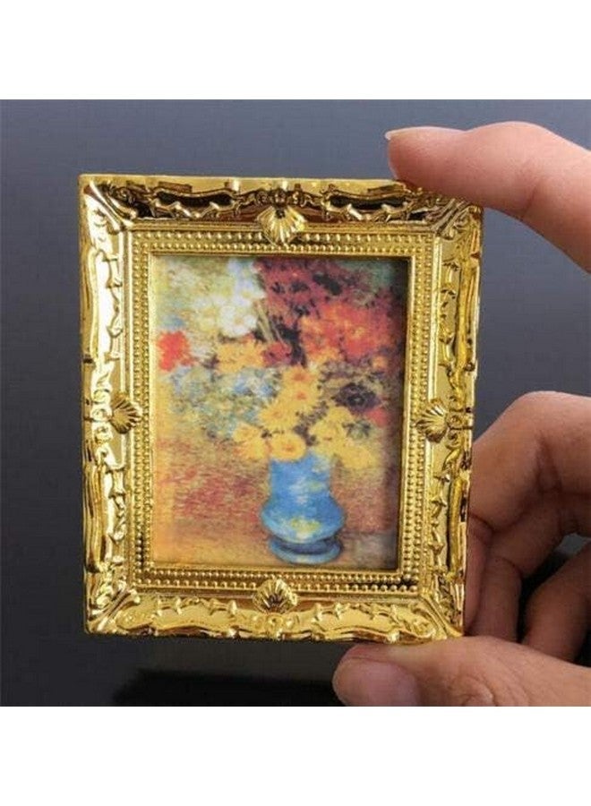 EatingBiting Elegant 1:12 Miniature Wooden Adornment Picture of Phnom Penh for minihouse Furniture Landscape, Handcraft Scale Miniature Painting Picture Photo for Decoration Gift - Image 2