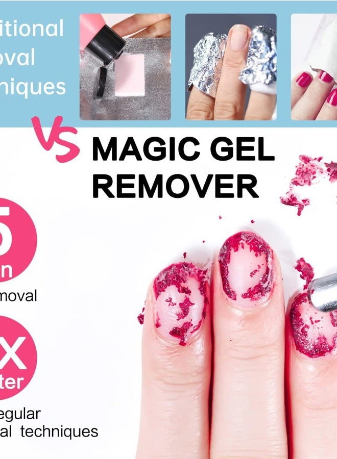 ALIVER Gel Nail Polish Remover, Magic Remover - Effectively and Easily Removes Within 2-4 Minutes 0.5 Fl Oz - Image 3
