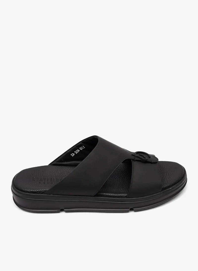 UOMO CAVALIER LIGHT WEIGHT MATT LEATHER SANDALS