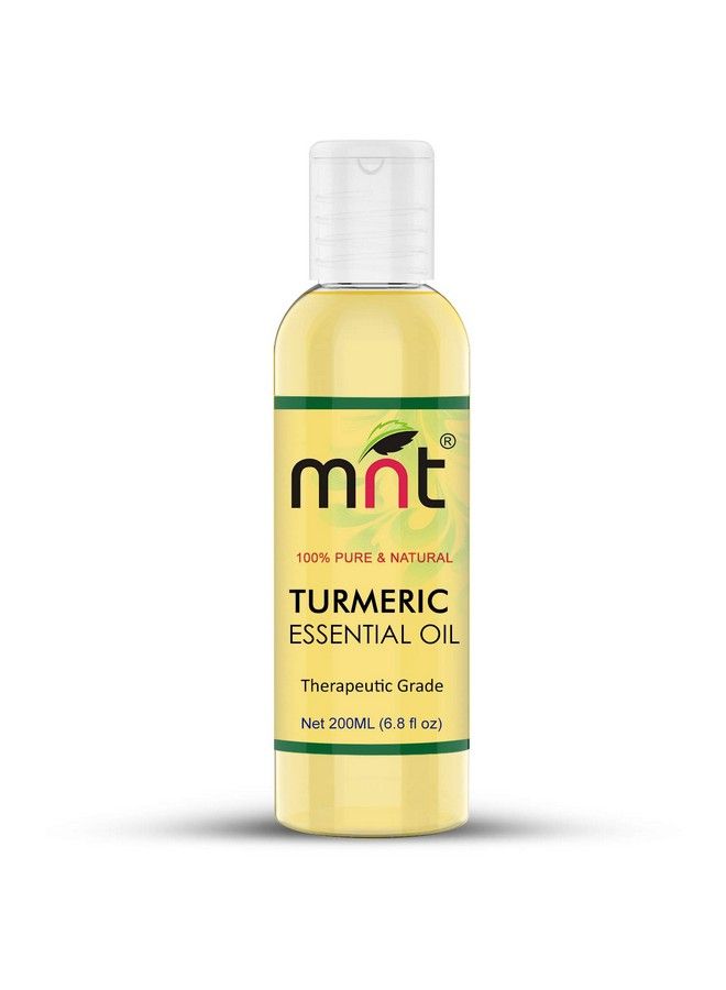 MNT Turmeric Essential Oil 100% Pure & Natural Finest Grade Oil For Skin Whitening & Lightening Hair Growth Body Massage And Aromatherapy (200Ml) - Image 1