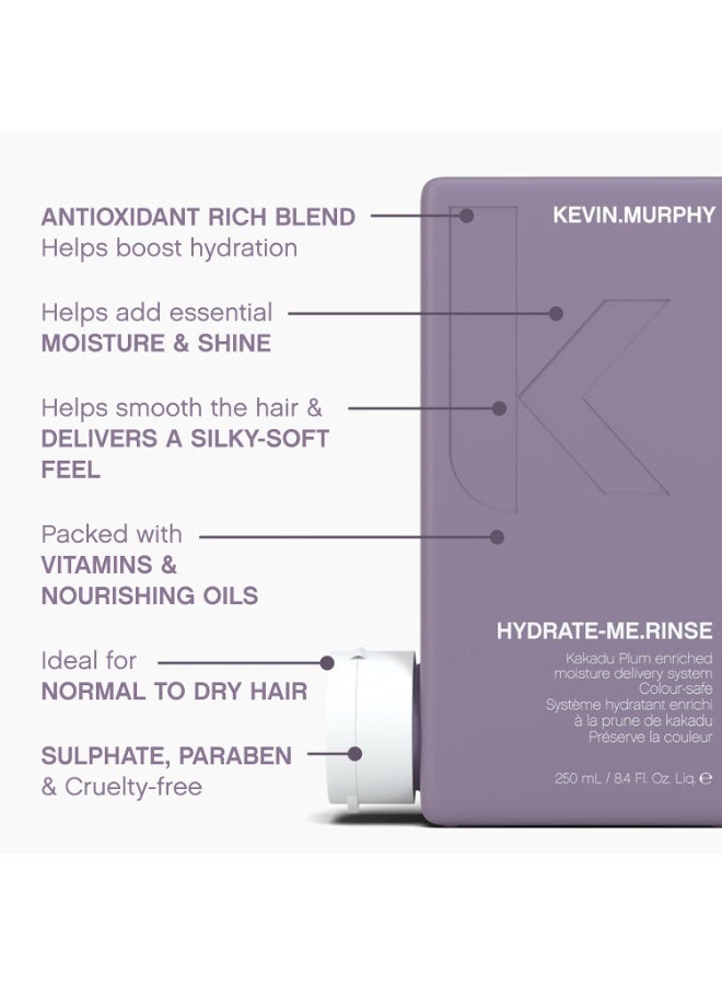 KEVIN.MURPHY HYDRATE-ME.RINSE - Moisturising Conditioner - For Normal & Dry Hair - Hair Repair - Colour Safe Conditioner - With Antioxidant Blend & Kakadu Plum - - Image 3