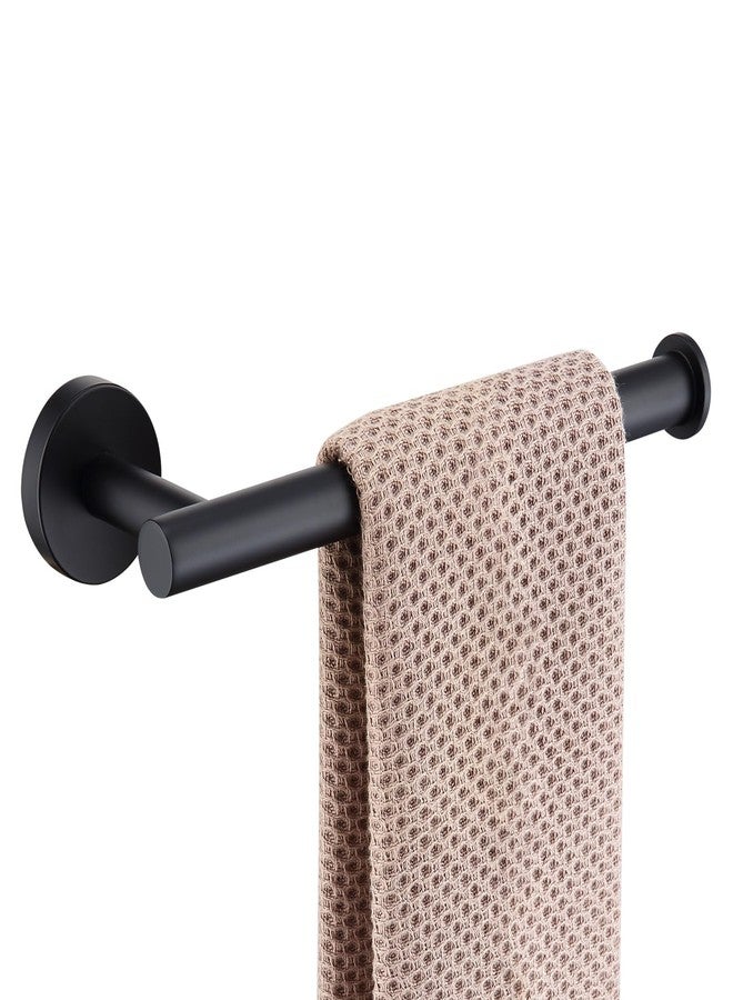 TASTOS Hand Towel Holder Towel Ring, Premium Stainless Steel Hand Towel Bar Heavy Duty Wall Mounted Modern Bath Accessories, 9 Inch Towel Rack for Bathroom Kitchen, Matte Black - Image 1