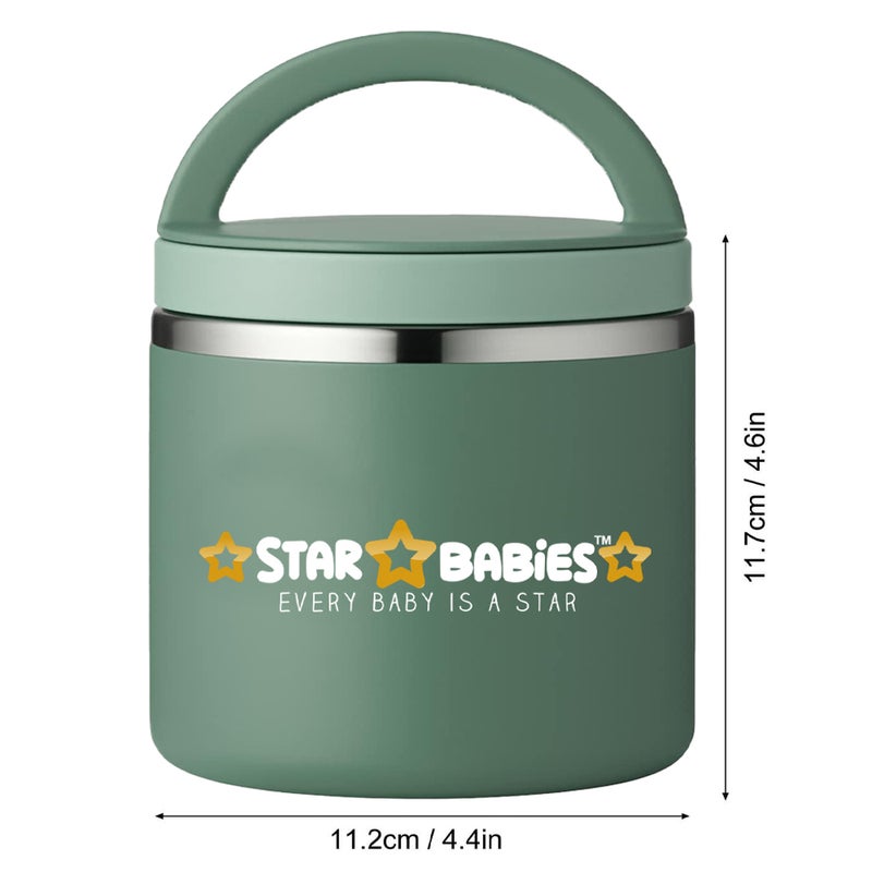 Star Babies - Bento Lunch Box With 4 Compartments & Stainless Steel Food Jar - Brave Lion - 500 ml - Image 3