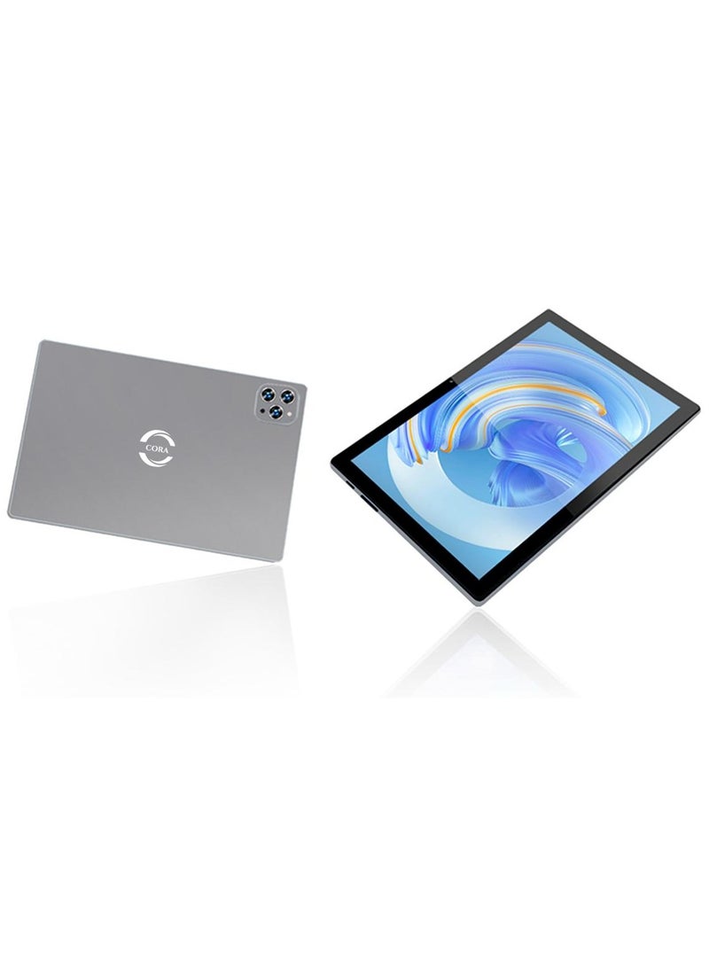 كورا تابلت كورا تاب 10 بسرعة 2.0 جيجا هرتز وشاشة 10.1 بوصة يعمل بنظام أندرويد مع ذاكرة وصول عشوائي سعتها 8 جيجابايت وذاكرة قراءة فقط 512 جيجابايت وتقنية الجيل الخامس وبطارية 6000 مللي أمبير في الساعة باللون الرمادي - Image 4