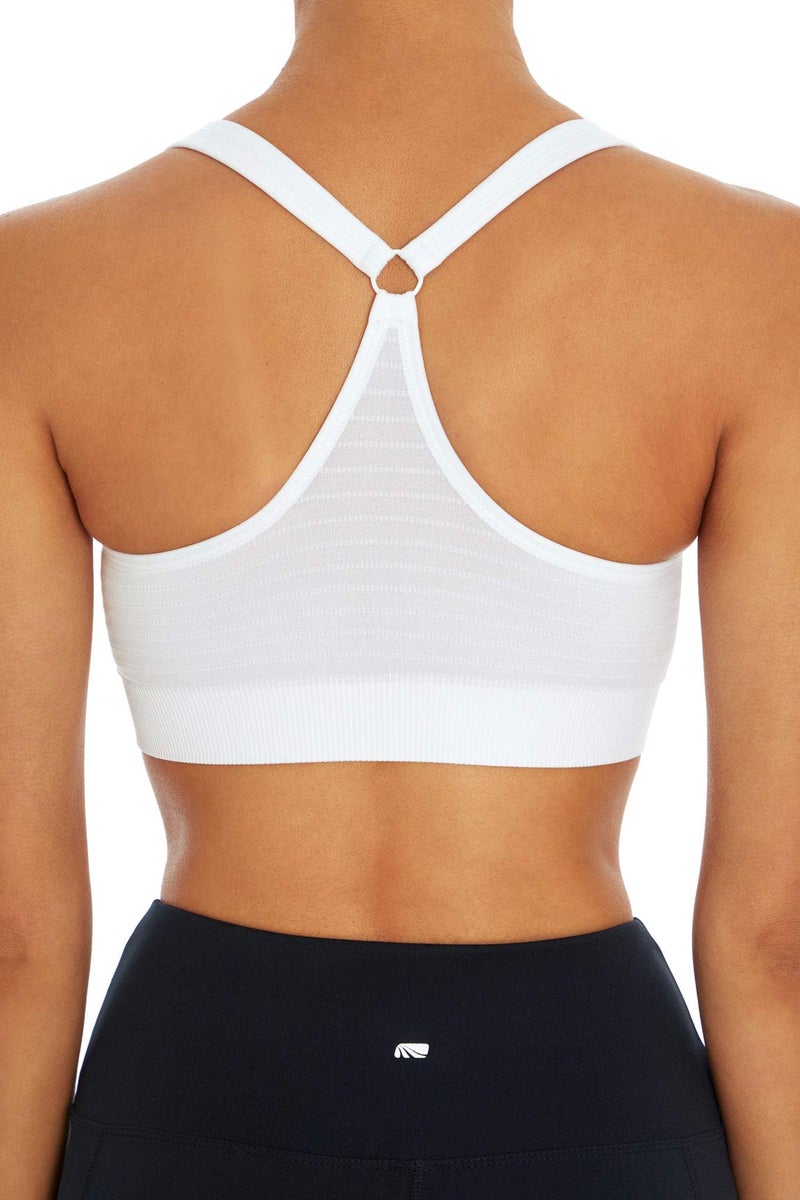 Marika Women's Johanna Molded Cup Seamless Sports Bra, White, Large - Image 4