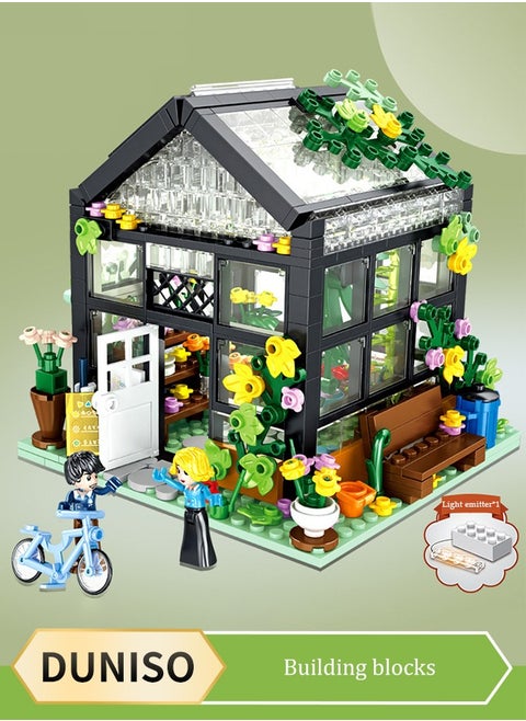 Compatible Brick Set Brick Mini City Florist Toy Set Compatible Brick Set , Includes Colorful Shapes, Easy Building Ideas And Number Bricks, Endless Creativity For Toddlers Ages 8+ And Up ﻿ ﻿