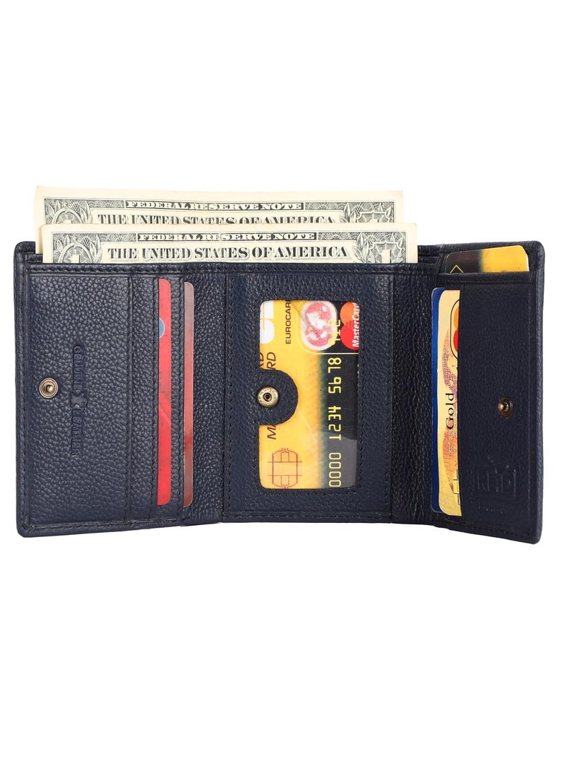  هاموندز فلاي كاتشر محفظة جلدية للرجال | RFID محمي للاستخدام اليومي، أزرق تمساح، حديث | TJ3M - Image 5