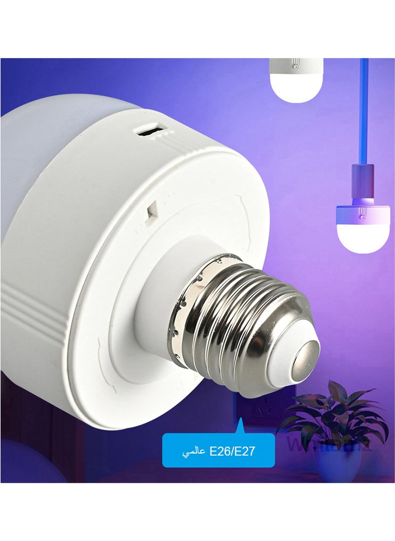 Wmlamz - Rechargeable Smart With Remote LED RGBCW 15 Color Lightbulbs With Timer and Dimmable For Wireless Light and Emergency - Image 1