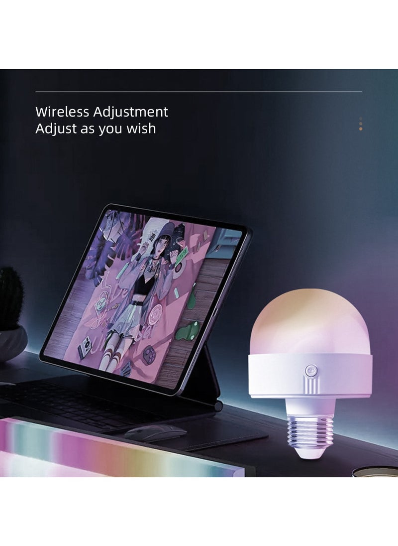 Wmlamz - Rechargeable Smart With Remote LED RGBCW 15 Color Lightbulbs With Timer and Dimmable For Wireless Light and Emergency - Image 1
