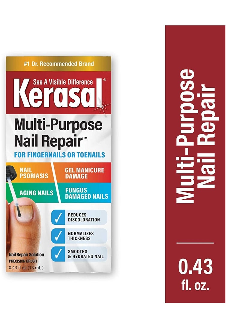 Kerasal Kerasal Multi-Purpose Nail Repair, Nail Solution for Discolored and Damaged Nails, 0.43 fl oz  - Image 2