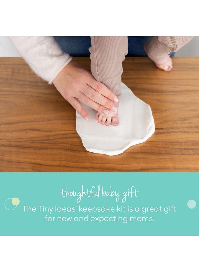 Tiny Ideas Diy No Mess Hanging Christmas Ornament Keepsake Kit, Baby Hand And Footprint Keepsake, Classic Nursery Decor, Ideal Gender Neutral Gift, Baby'S First Christmas, White - Image 2