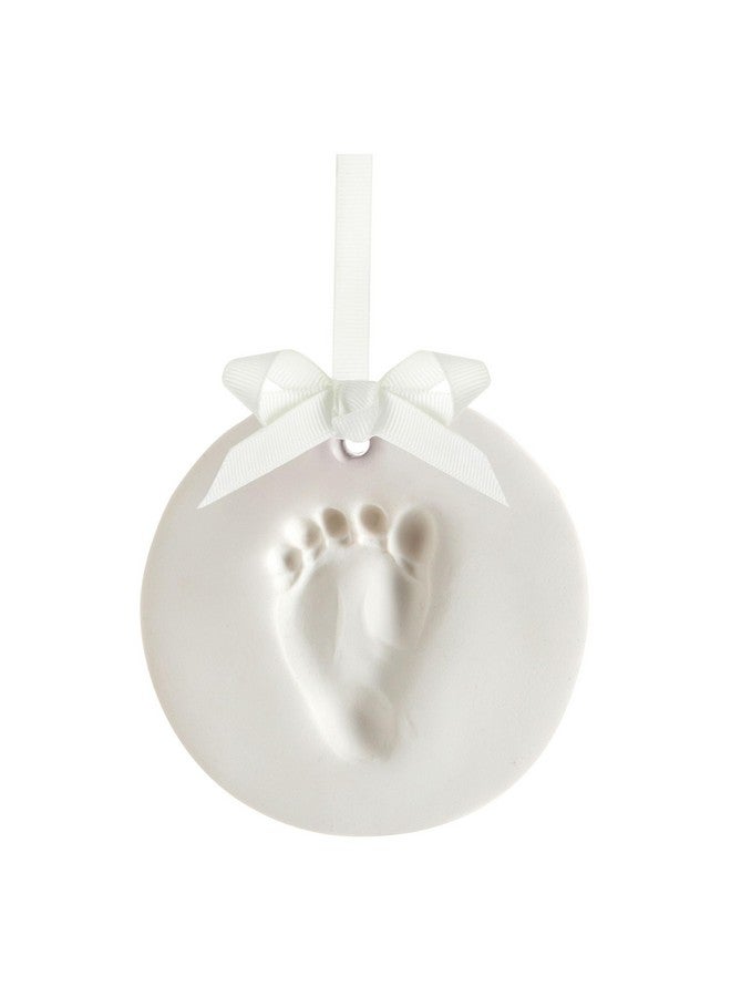 Tiny Ideas Diy No Mess Hanging Christmas Ornament Keepsake Kit, Baby Hand And Footprint Keepsake, Classic Nursery Decor, Ideal Gender Neutral Gift, Baby'S First Christmas, White - Image 1
