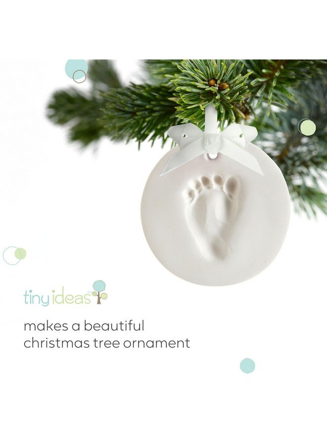 Tiny Ideas Diy No Mess Hanging Christmas Ornament Keepsake Kit, Baby Hand And Footprint Keepsake, Classic Nursery Decor, Ideal Gender Neutral Gift, Baby'S First Christmas, White - Image 5