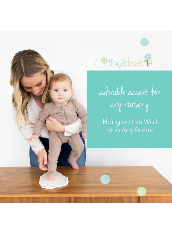 Tiny Ideas Diy No Mess Hanging Christmas Ornament Keepsake Kit, Baby Hand And Footprint Keepsake, Classic Nursery Decor, Ideal Gender Neutral Gift, Baby'S First Christmas, White - Image 4