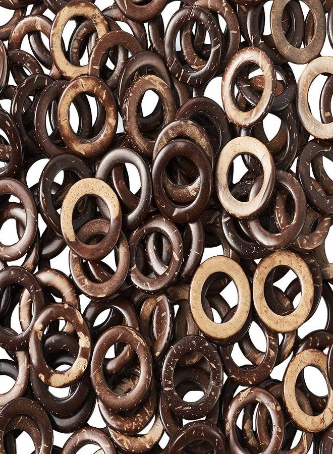 KISSITTY 200Pcs Coconut Wood Linking Rings 20-23x2-5mm for DIY Jewelry Craft Making - Image 4