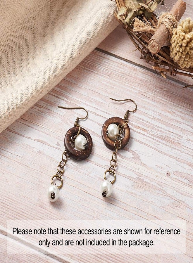 KISSITTY 200Pcs Coconut Wood Linking Rings 20-23x2-5mm for DIY Jewelry Craft Making - Image 2