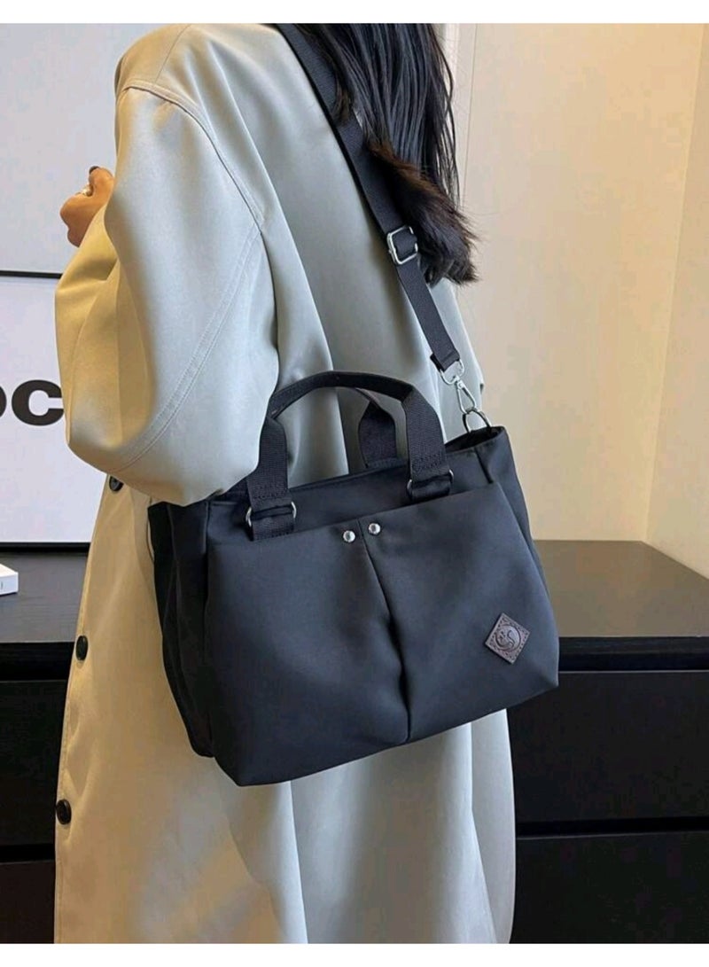 Shein SHEIN TOTE Bag waterproof , Women's Fashion Casual Versatile Multi-Pocket Rectangular Purse Suitable For Daily Use, Shopping, Commute, Shoulder Bag With Zipper Closure, Lightweight & Foldable Cloth Bag - Image 3