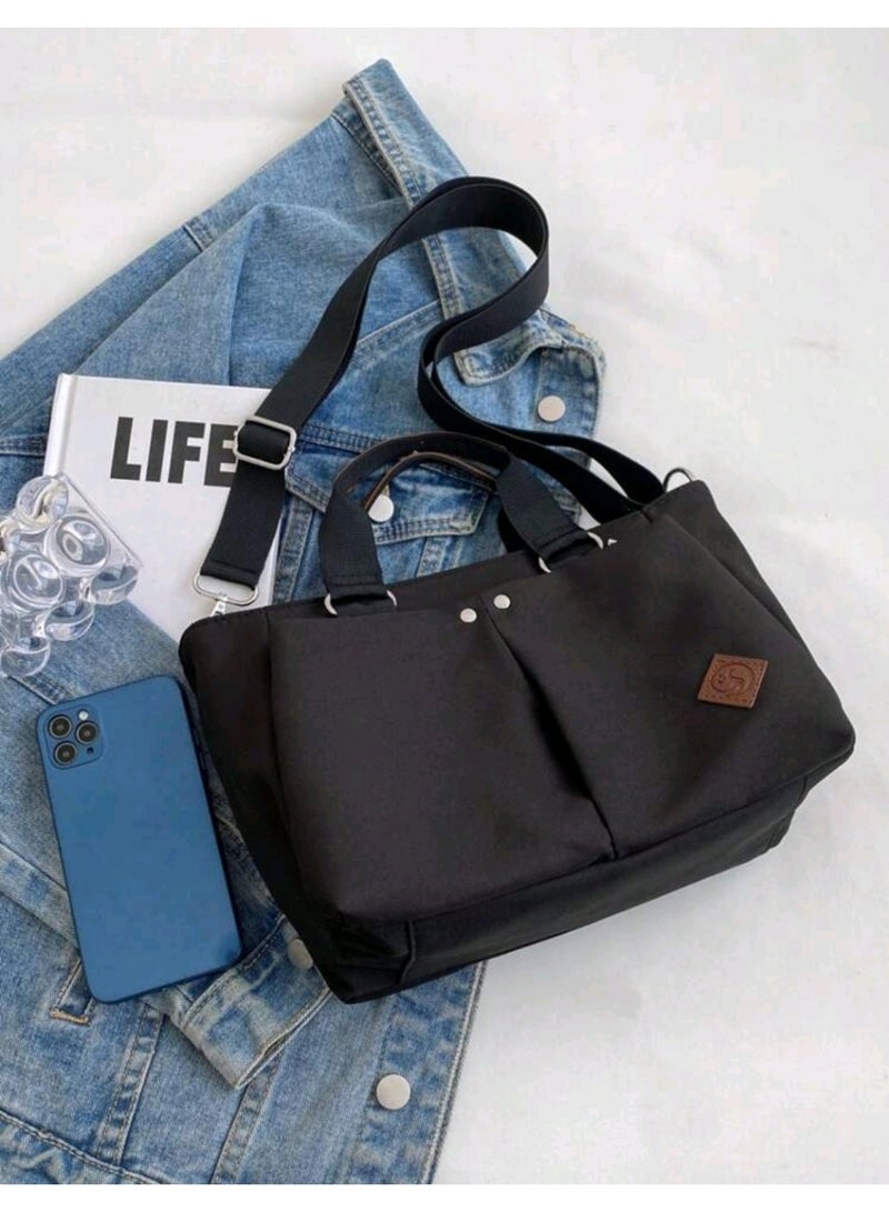 Shein SHEIN TOTE Bag waterproof , Women's Fashion Casual Versatile Multi-Pocket Rectangular Purse Suitable For Daily Use, Shopping, Commute, Shoulder Bag With Zipper Closure, Lightweight & Foldable Cloth Bag - Image 4
