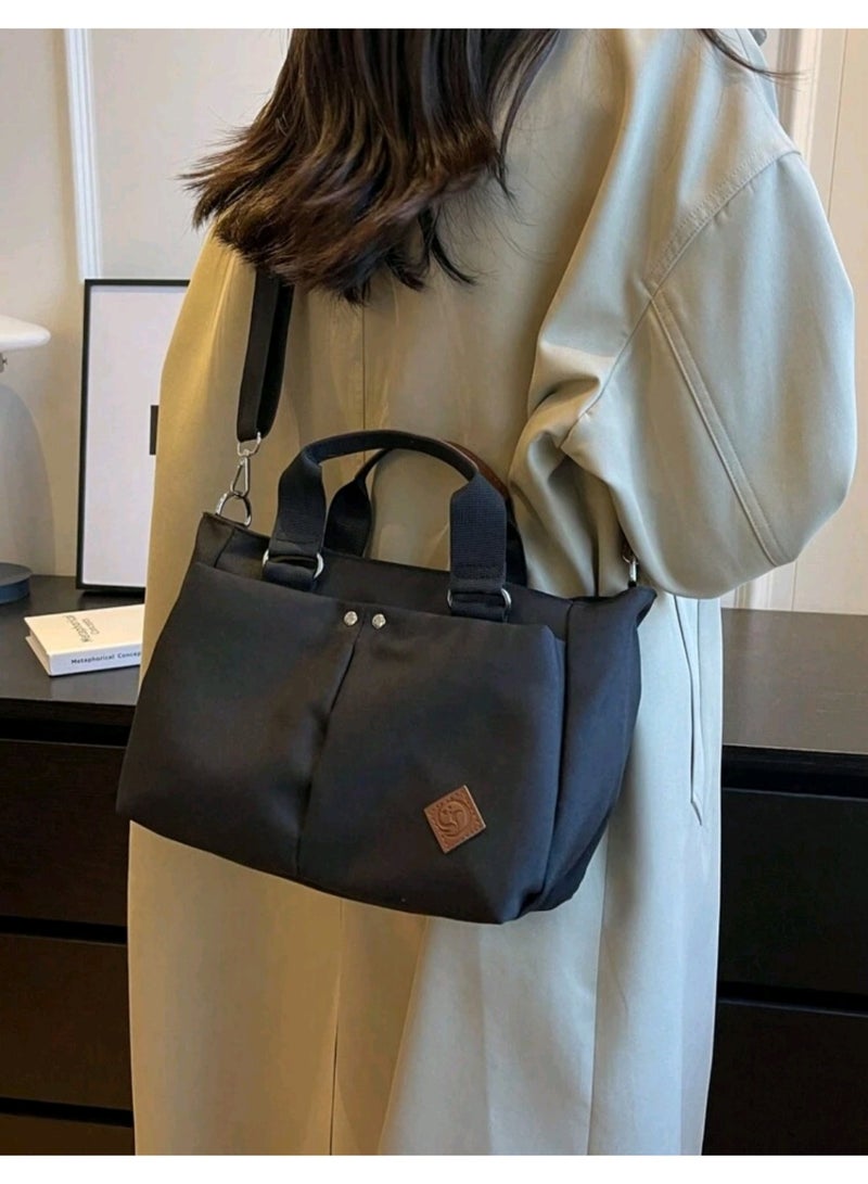Shein SHEIN TOTE Bag waterproof , Women's Fashion Casual Versatile Multi-Pocket Rectangular Purse Suitable For Daily Use, Shopping, Commute, Shoulder Bag With Zipper Closure, Lightweight & Foldable Cloth Bag - Image 5