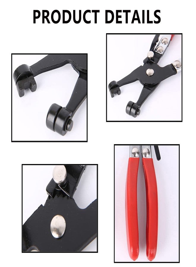 Tnisesm Hose Clamps Pliers Repair Tool Swivel Flat Band For Removal and Installation of Ring-Type or Flat-Band Hose Clamp - Image 4