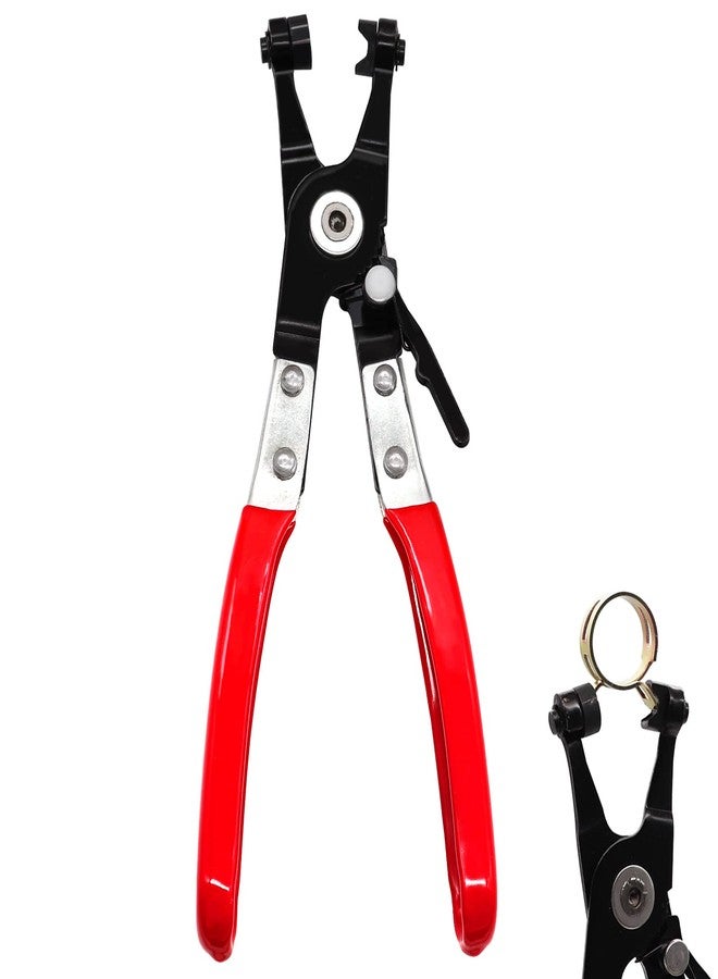 Tnisesm Hose Clamps Pliers Repair Tool Swivel Flat Band For Removal and Installation of Ring-Type or Flat-Band Hose Clamp - Image 1