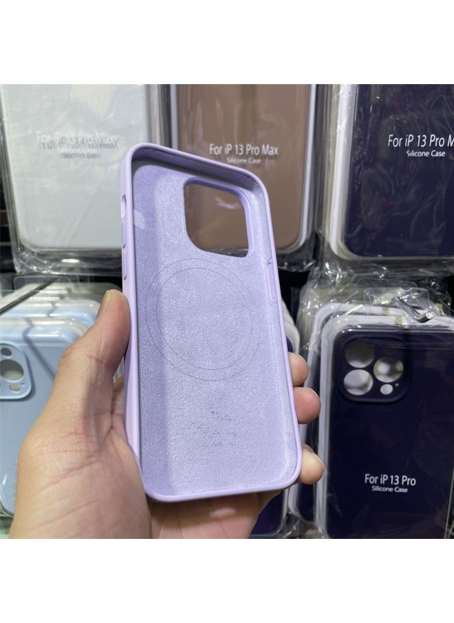 Generic - Suitable For Ihone14promax Liquid Silicone Magnetic Mobile Phone Case Animation Pop-up Window 14Magsafe Protective Cover-Color:Duck Tail Flower-Applicable Model:14plus - Image 1