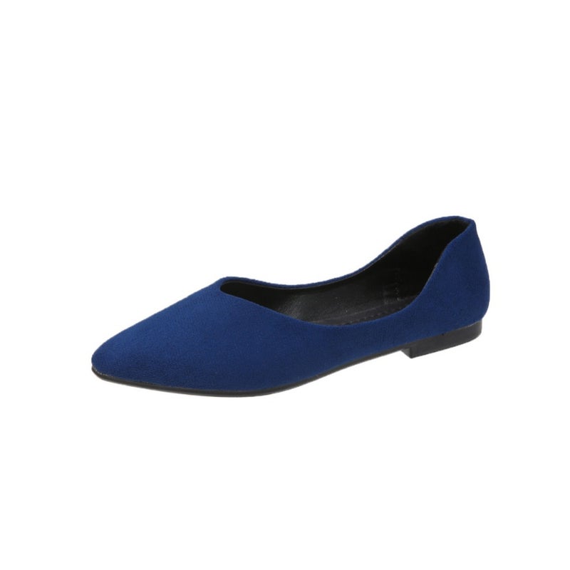 2023 Plus Size Casual Single Shoes Solid Color Flat Comfortable Soft Bottom All-Match Single Shoes - Image 5