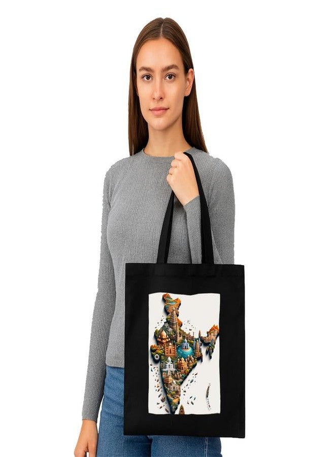 PrintingZone Printed Tote Bag For Women| Boho Printed Canvas Tote Bag for Women - Eco Shopper Bag - Image 2