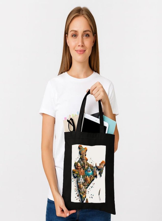 PrintingZone Printed Tote Bag For Women| Boho Printed Canvas Tote Bag for Women - Eco Shopper Bag - Image 4