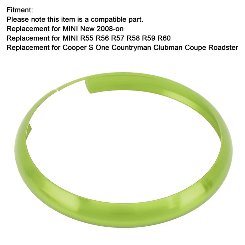 Green Aluminum Alloy Key Fob Ring Trim Cover for MINI R55 R56 R57 R58 Durable Protection - Image 4