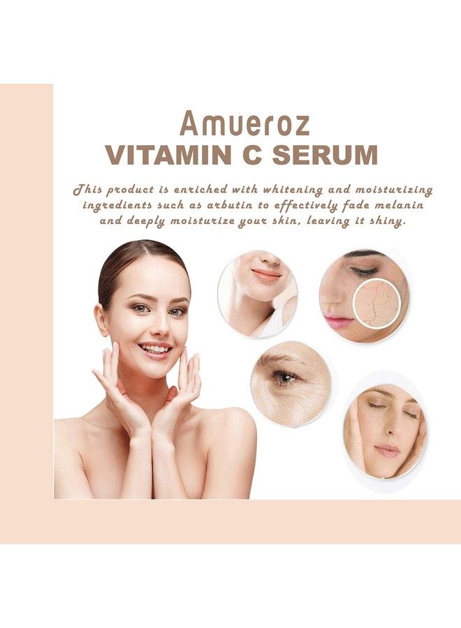 Amueroz Vitamin C Serum For Face With Hyaluronic Acid ; Ferulic Acid ; Glutanione ; Aloe Vera And Grape Seed Extract 15Ml - Image 5