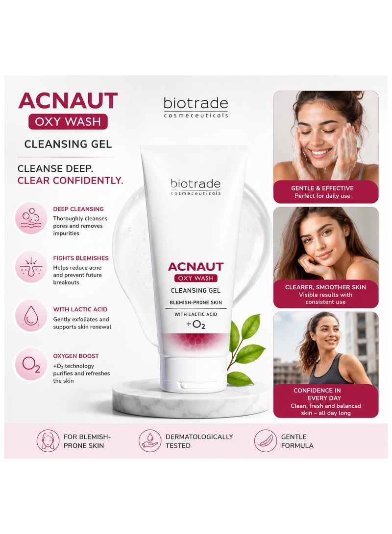 Biotrade Acnaut Oxy Wash Cleansing Gel, 200 ml - Image 2