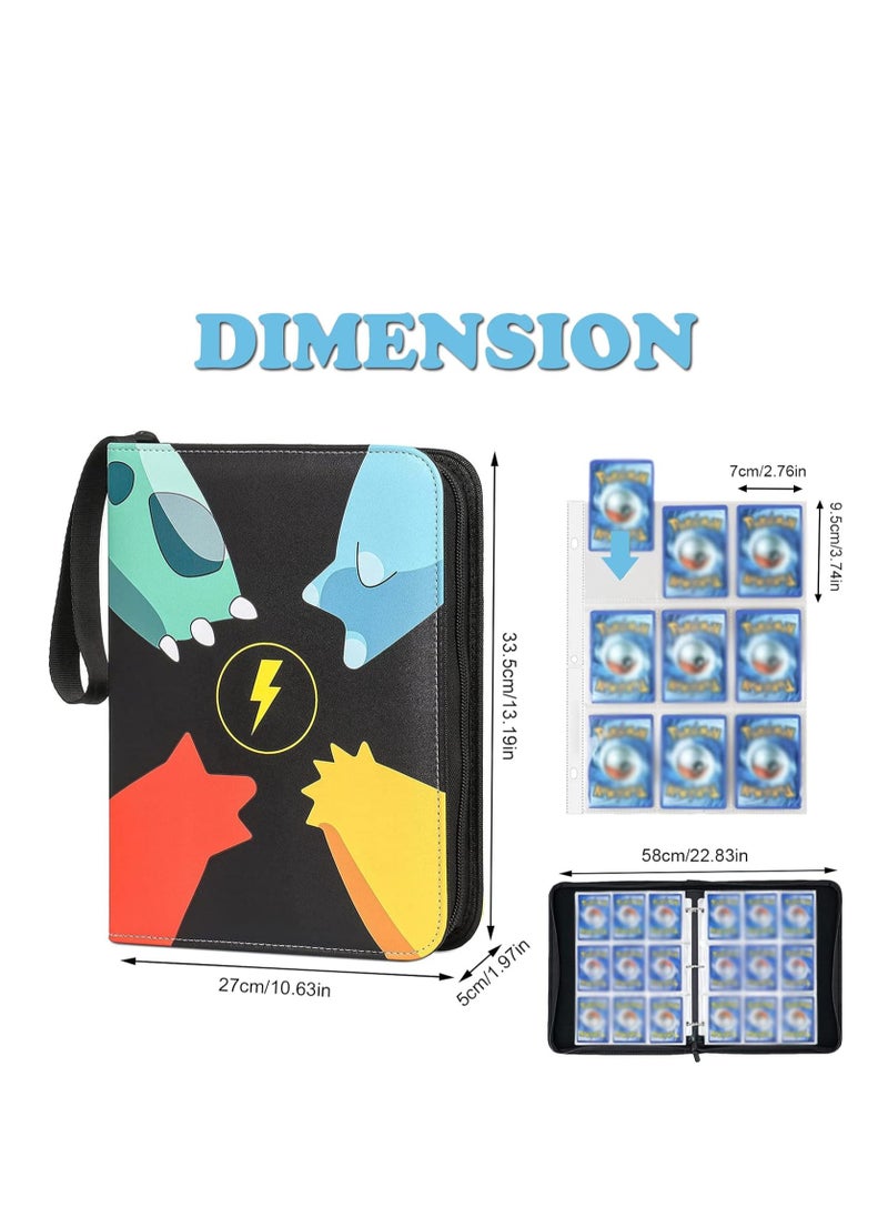 XSEVEN - XSEVEN Card Binder for Pokemon Cards，900 Pockets Trading Card Games Collection Binder ，Card Collector Album Holder for kids - Image 1
