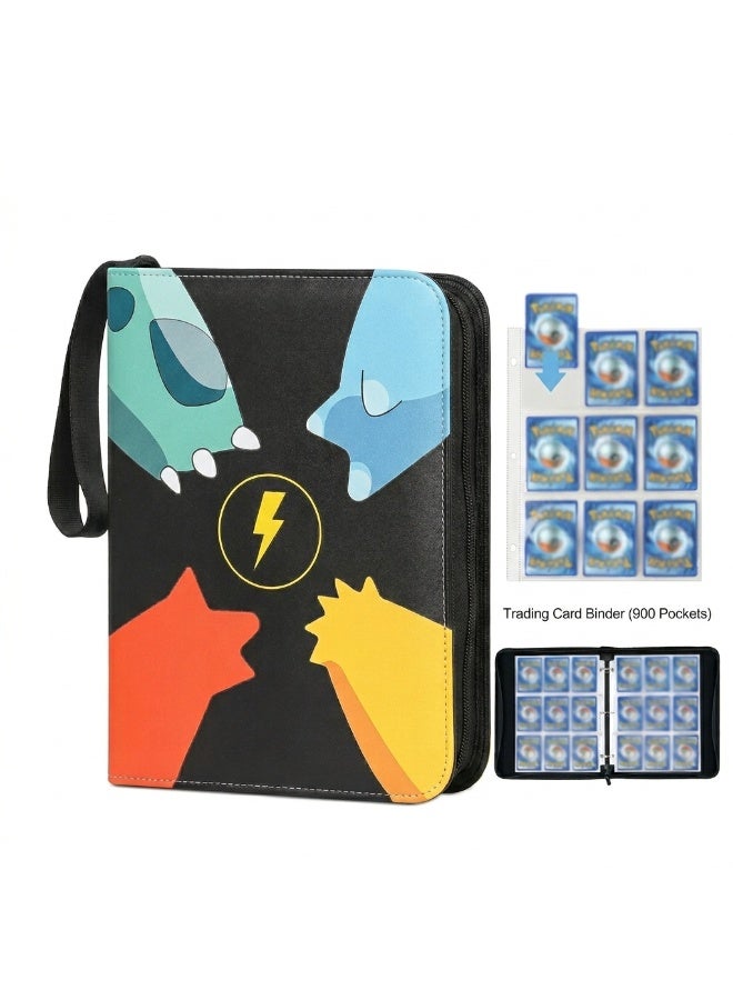 XSEVEN Card Binder for Pokemon Cards,900 Pockets Trading Card Games Collection Binder ,Card Collector Album Holder for kids