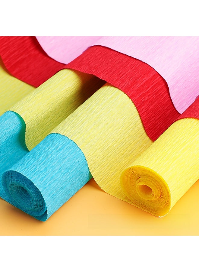 Lieyang Color Crepe Paper Roll 4.5*25 Holiday Party Wedding Party Supplies Long Pleated Paper Venue Layout - Image 4
