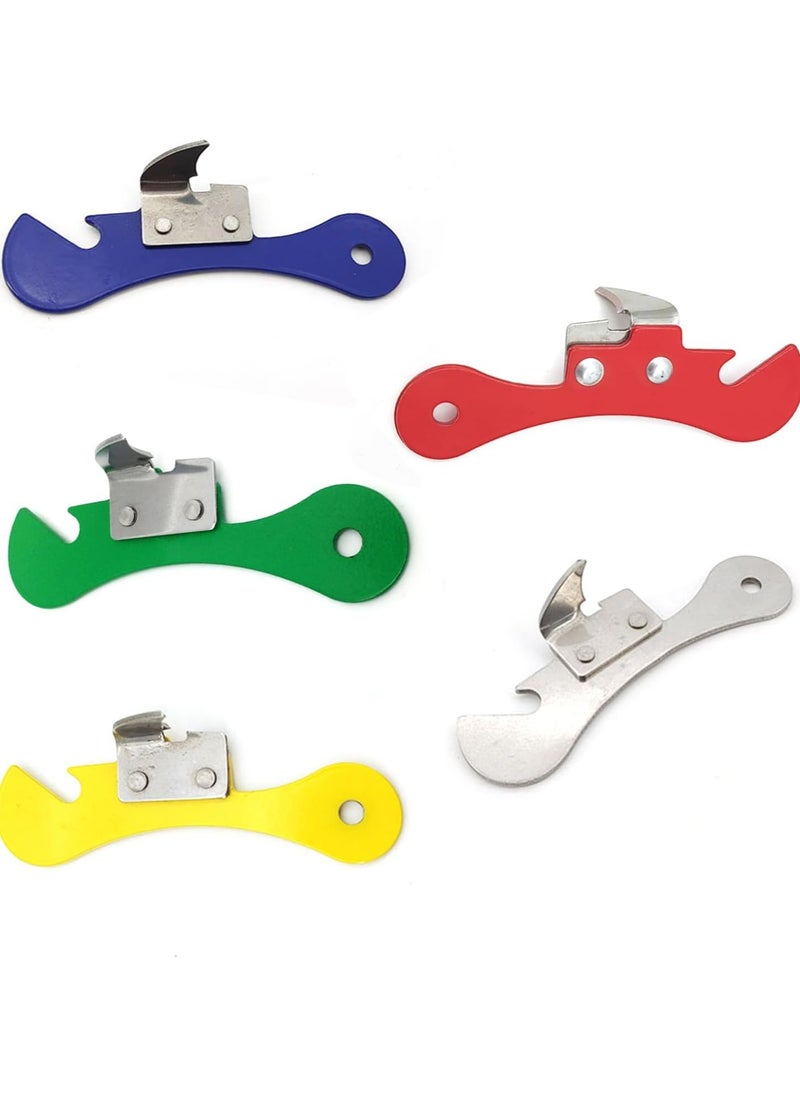 Oasisgalore 5PCS Stainless Steel Handheld Can & Lid Openers, Lightweight Kitchen Tool  - Image 1
